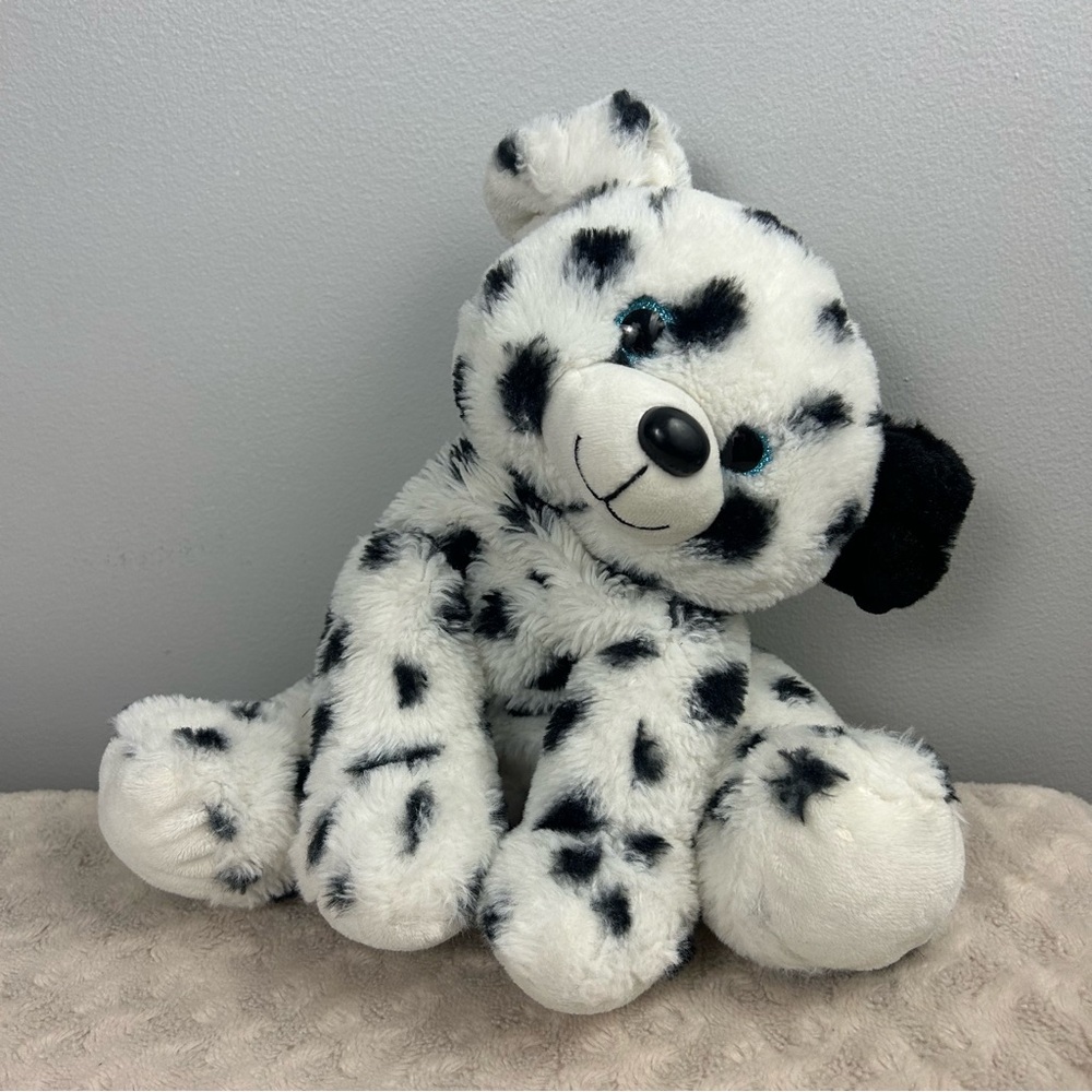 The Bear Factory 2001 Puppy Dog Plush Stuffed Animal Black White Spot Dalmatian